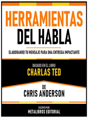 cover image of Herramientas Del Habla--Basado En El Libro Charlas Ted De Chris Anderson